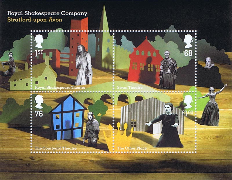 2011 GB - MS3179 - Royal Shakespeare Company Mini Sheet MNH